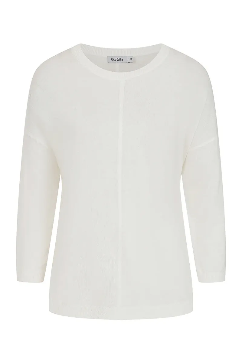 ALICE COLLINS Margaux Sweater White