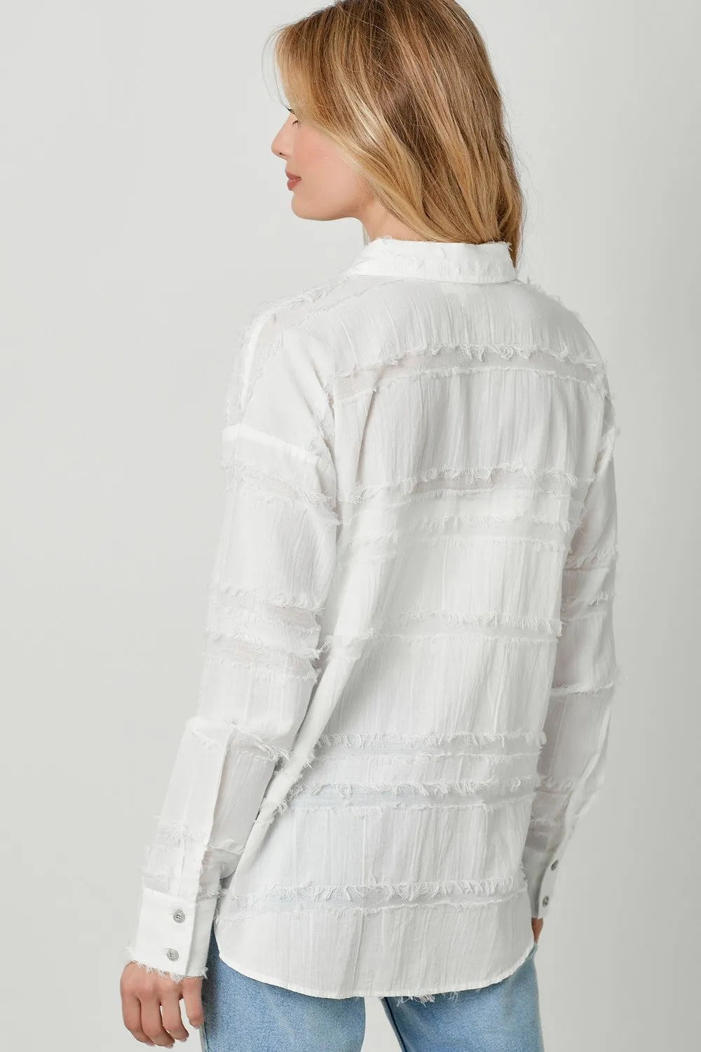 Buttoned Up Textured Gauze Shirt