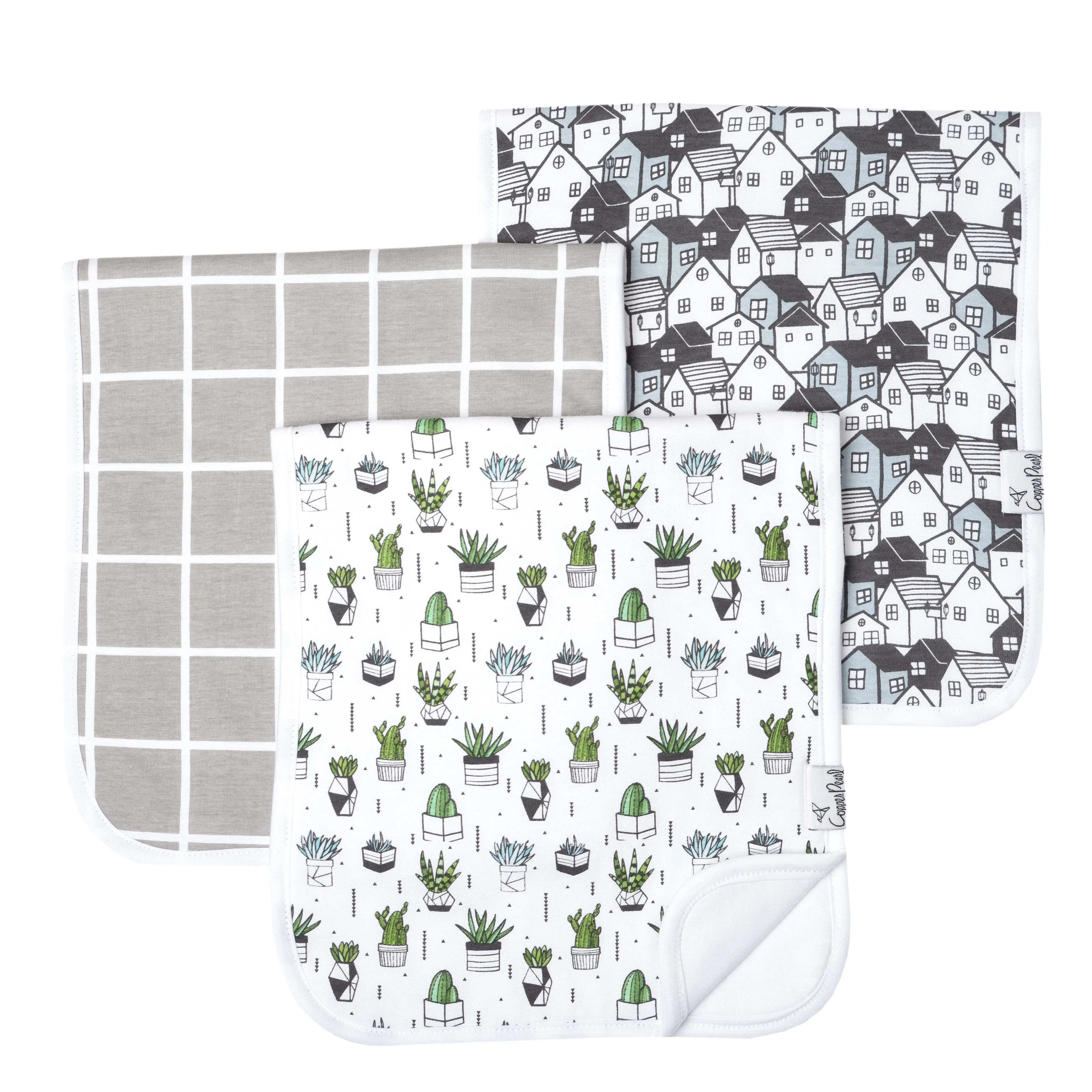 Copper Pearl Premium Burp Cloths | Urban