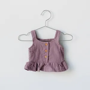 Grape Jam Crinkled Top