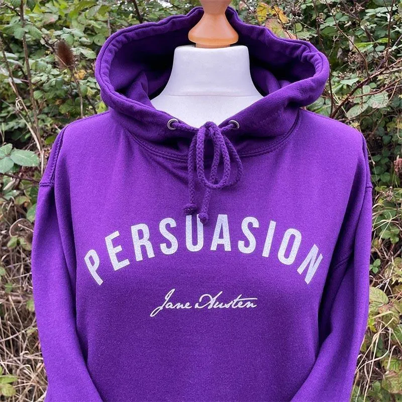 Jane Austen Persuasion Hoodie in Purple