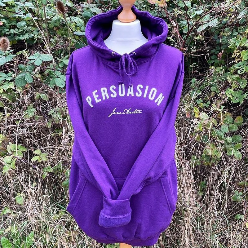Jane Austen Persuasion Hoodie in Purple