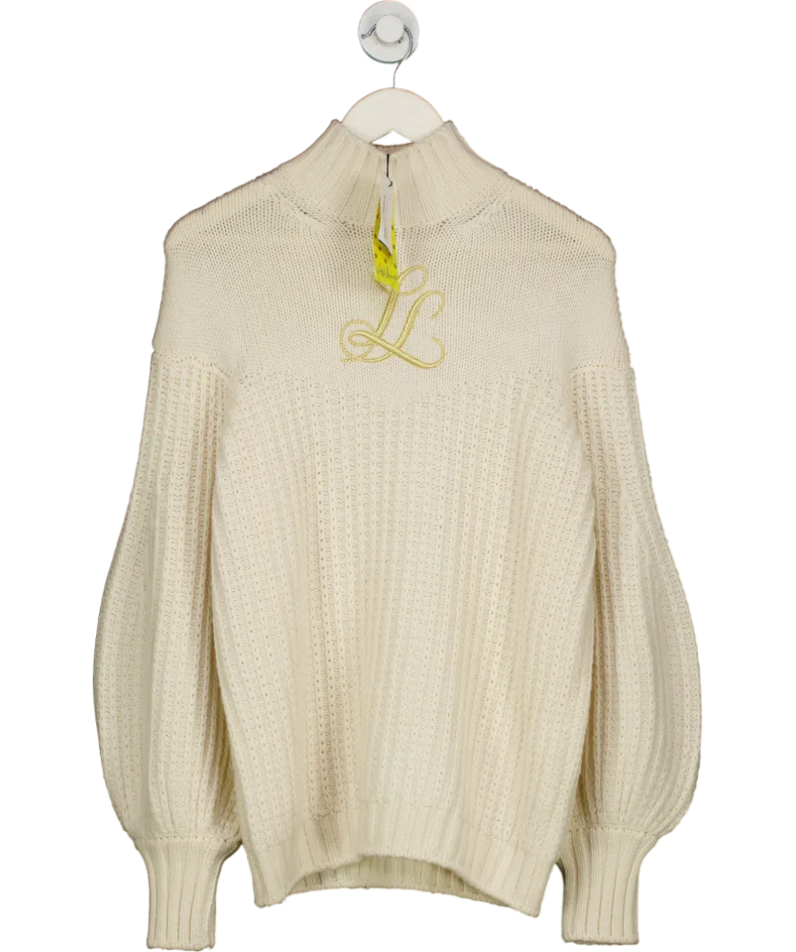 luisa spagnoli Ymassai White Knitted Jumper UK S
