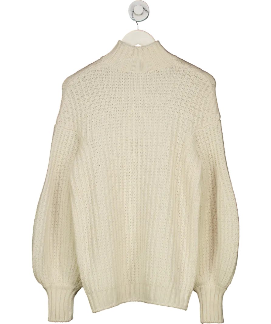luisa spagnoli Ymassai White Knitted Jumper UK S