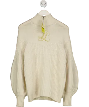 luisa spagnoli Ymassai White Knitted Jumper UK S