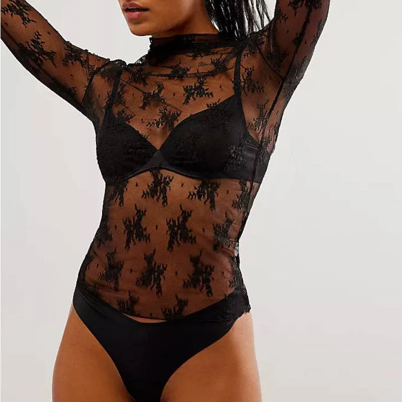 Lux Layering Floral Lace Top