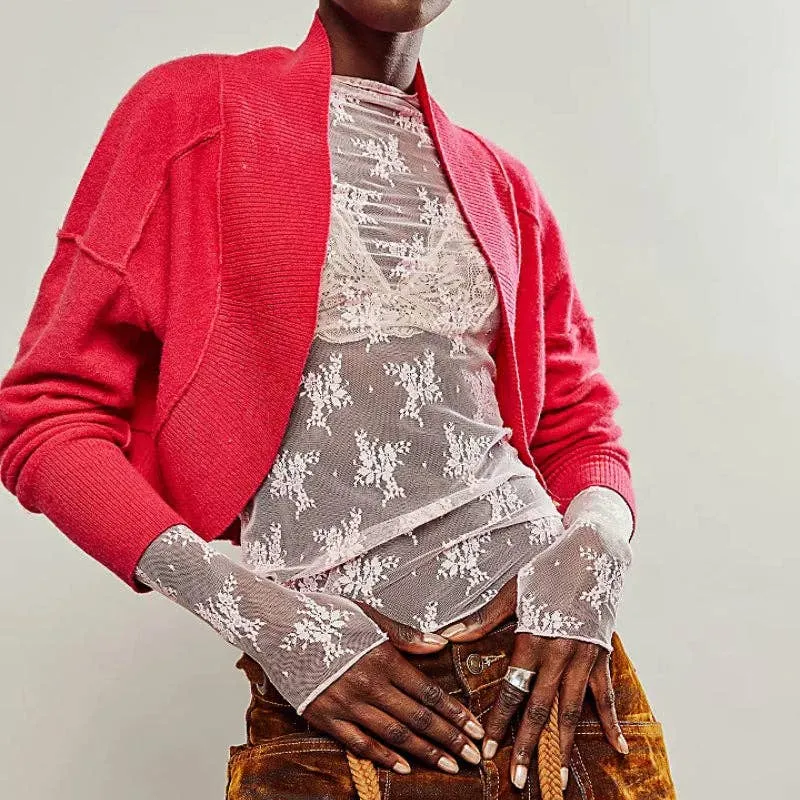 Lux Layering Floral Lace Top