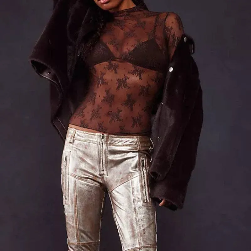 Lux Layering Floral Lace Top