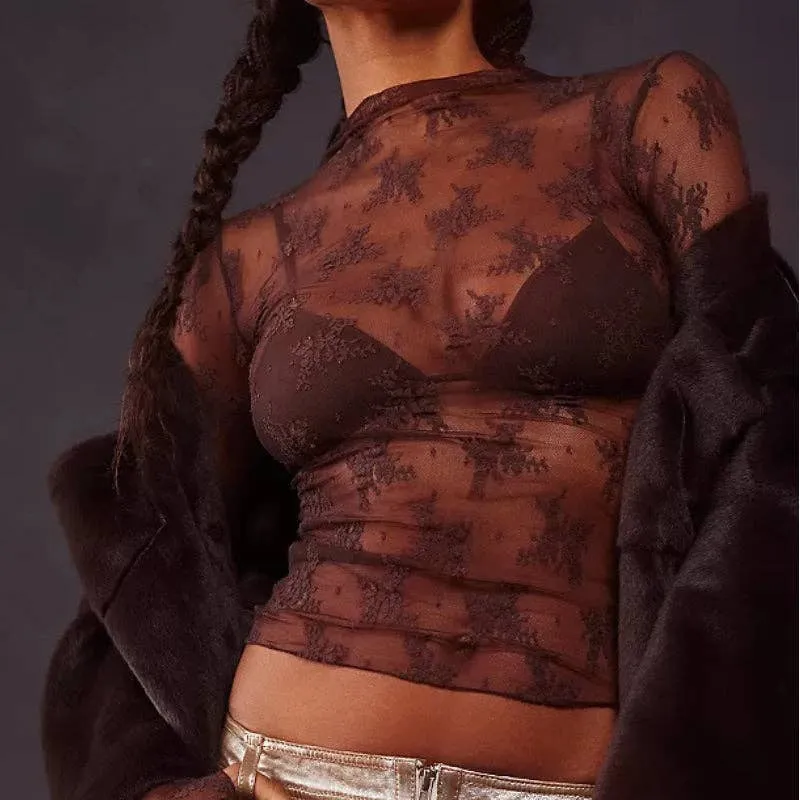 Lux Layering Floral Lace Top