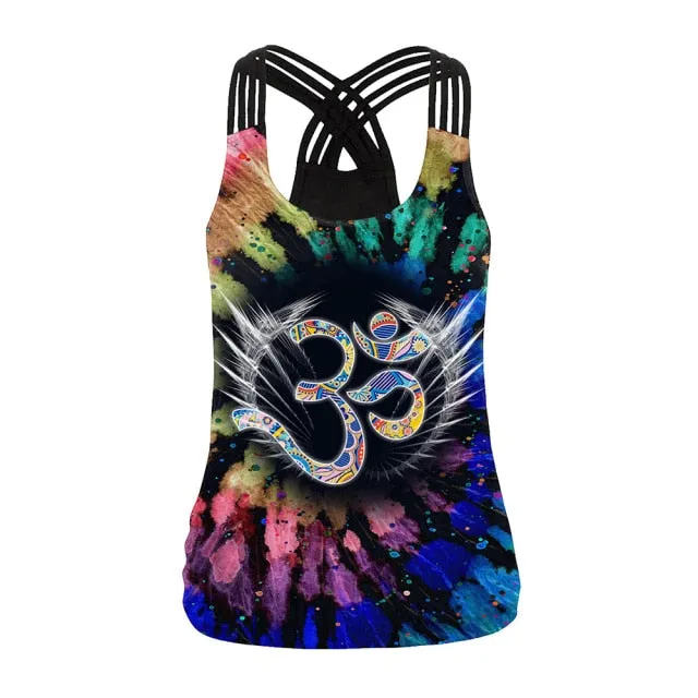 OM 3D Printing Sling Tops Backless Tank Top