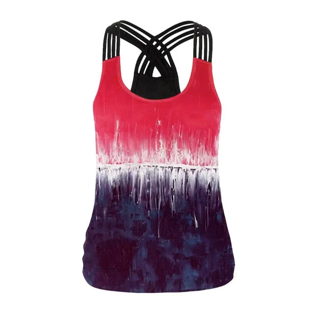 OM 3D Printing Sling Tops Backless Tank Top