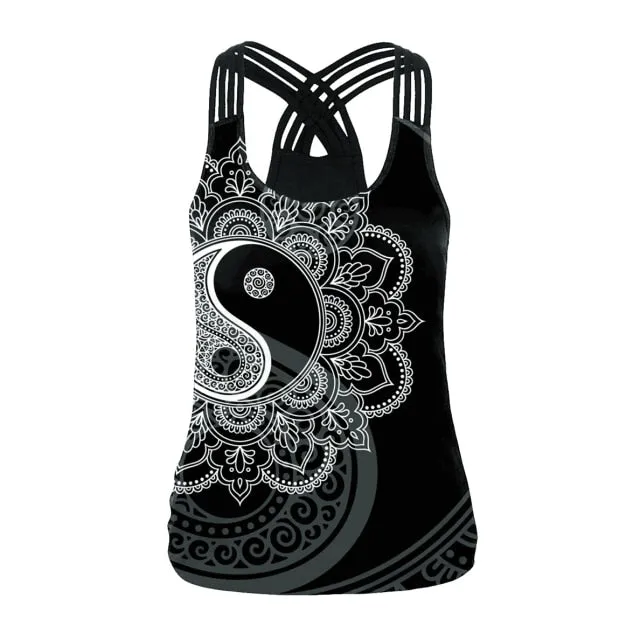 OM 3D Printing Sling Tops Backless Tank Top