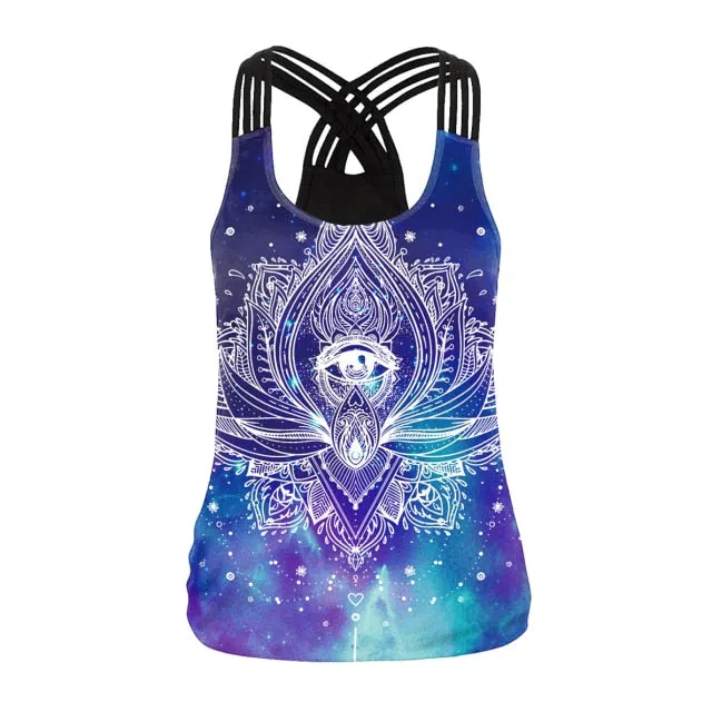 OM 3D Printing Sling Tops Backless Tank Top