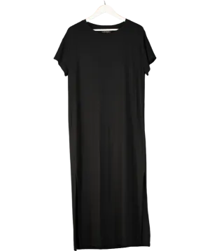 RESIDUS Black Gwen Lyocell Blend T-shirt Dress UK S