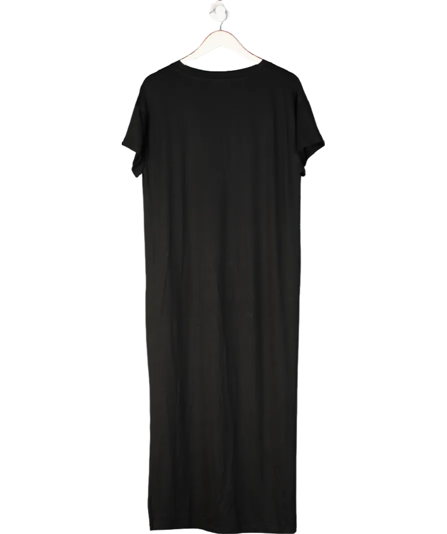 RESIDUS Black Gwen Lyocell Blend T-shirt Dress UK S