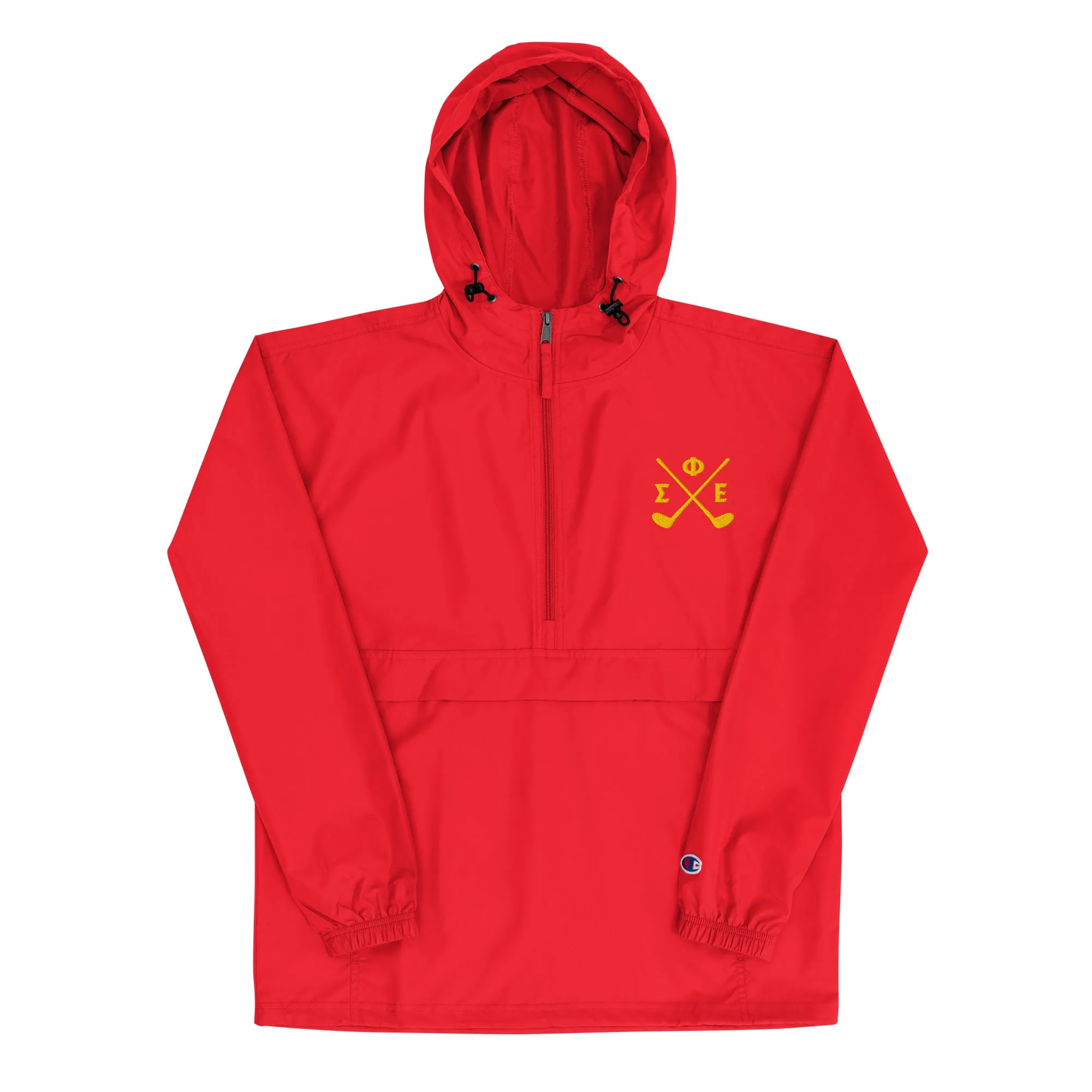 SigEp Golf Embroidered Champion Packable Jacket
