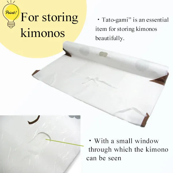 Tatou-shi for Kimono : storage paper with window