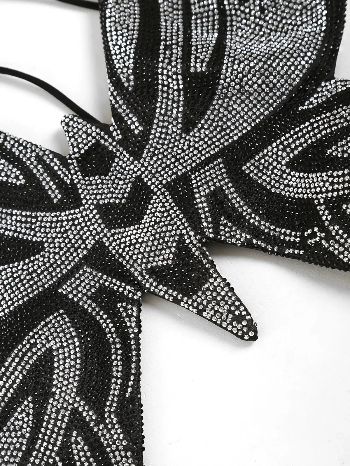 Y2K Rhinestone Butterfly Shaped Halter Top